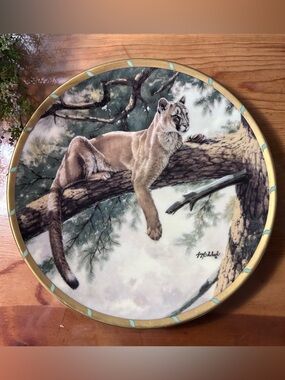 (UT) LENOX • "Rocky Mountain Puma" Collectors Plate